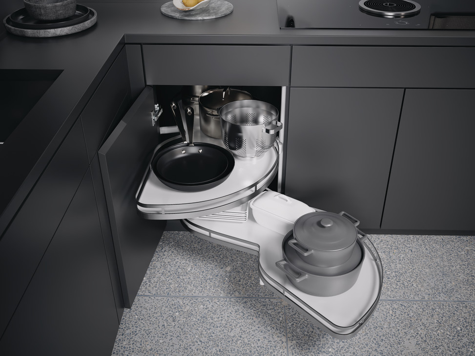 Lemans II shelf style 450mm L/H Hafele 541.32.648