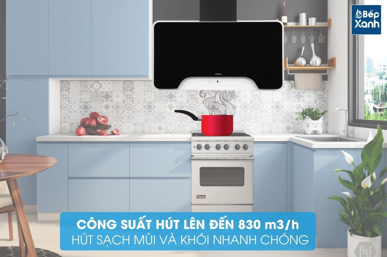 Máy hút mùi áp tường Hafele HH-WVGS90A / Kiểu hiện đại, Ngang 90cm mã số 533.80.203
