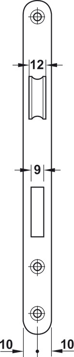 Thân khoá cho phòng tắm Hafele 911.02.158