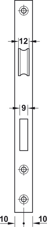 Thân khoá cho phòng tắm Hafele 911.02.158