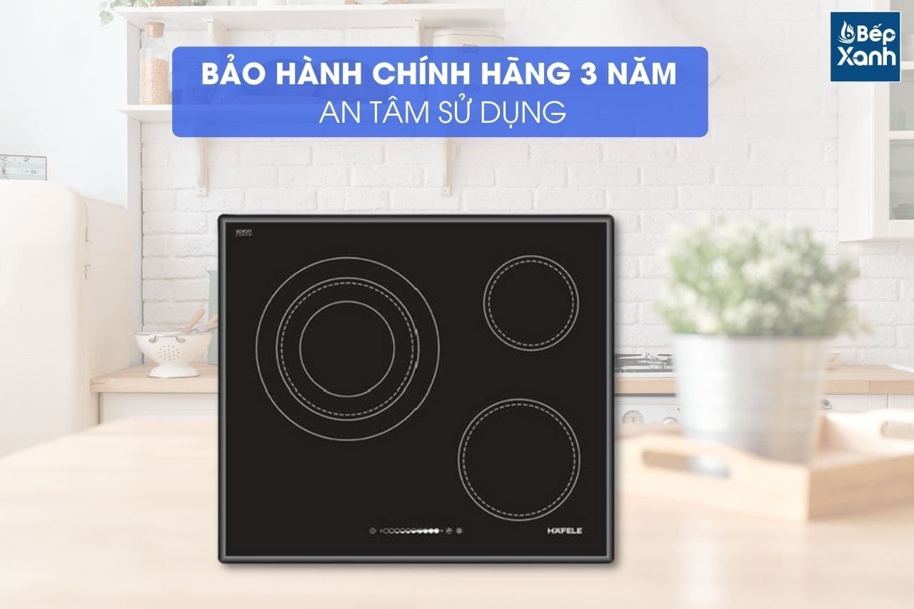 Bếp điện Hafele 3 vùng nấu HC-R603A 536.01.631 - Nhập khẩu châu Âu