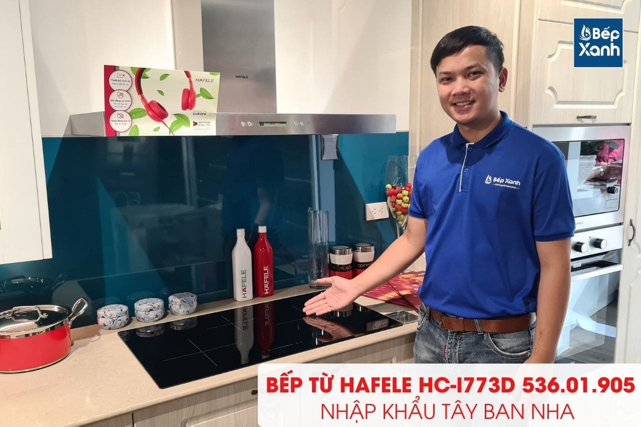 Bếp từ 3 vùng nấu Hafele HC-I773D 536.01.905/ Nhập Khẩu Tây Ban Nha/ Kính Schott Ceran Germany