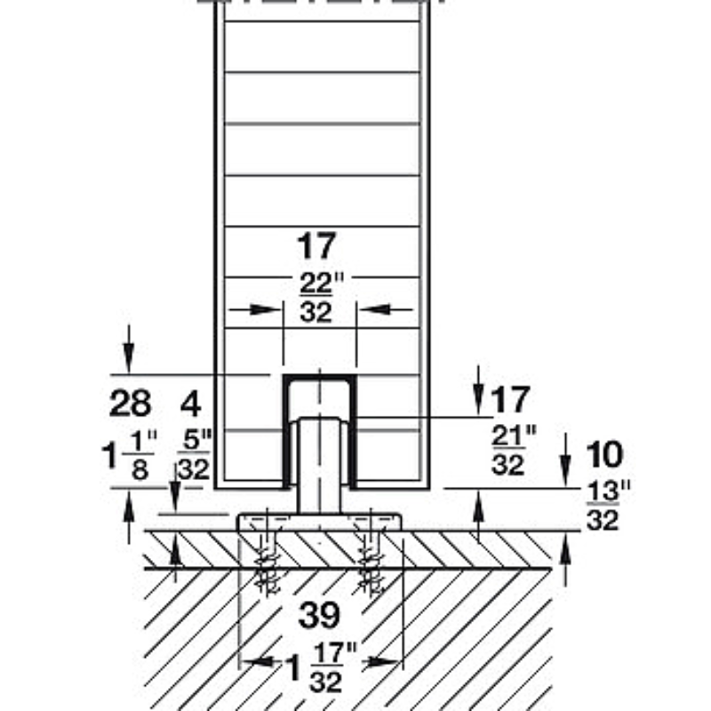 Bộ Các Thành Phần Hawa Junior 160/A Hafele 941.60.001