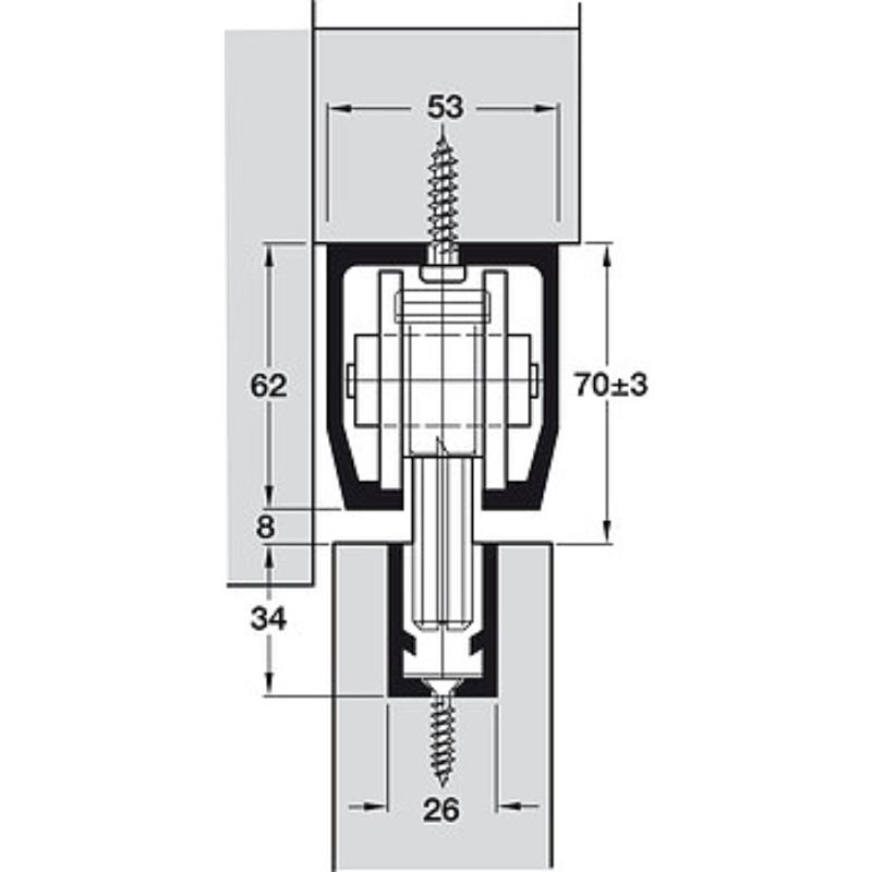 Bộ Các Thành Phần Hawa Junior 160/B Hafele 941.60.002