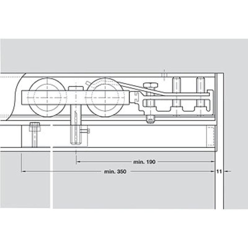 Bộ Các Thành Phần Hawa Junior 160/B Hafele 941.60.002