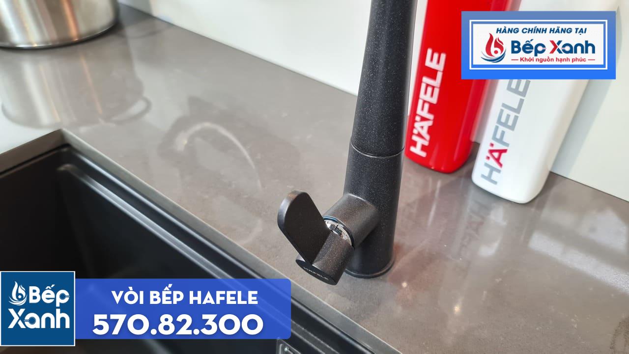 Vòi rửa chén Hafele HT20-GH1P259 / Màu đen / Đồng mạ màu đá, Mã số 570.82.300