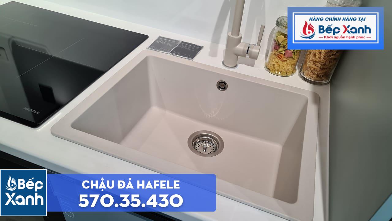 Chậu đá Hafele HS19-GEN1S60 / Màu kem, Mã số: 570.35.430