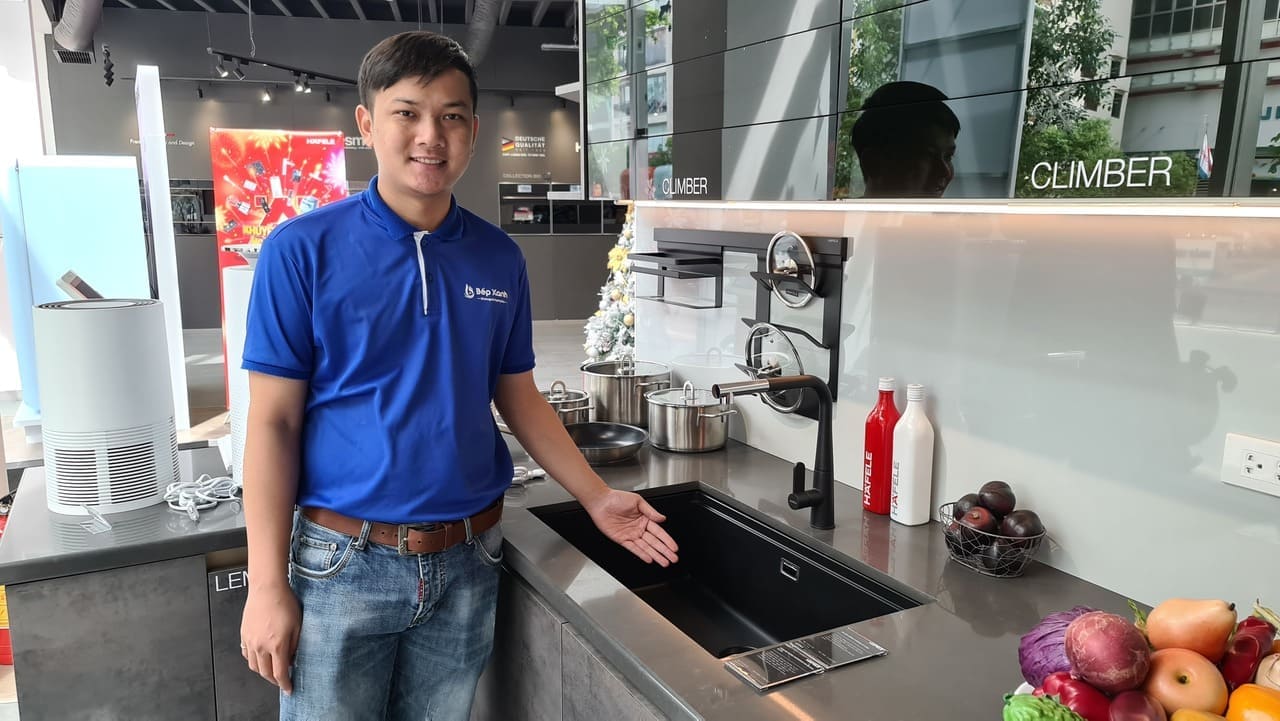 Chậu đá Hafele HS20-GED1S80 / Màu đen, Mã số: 570.30.300