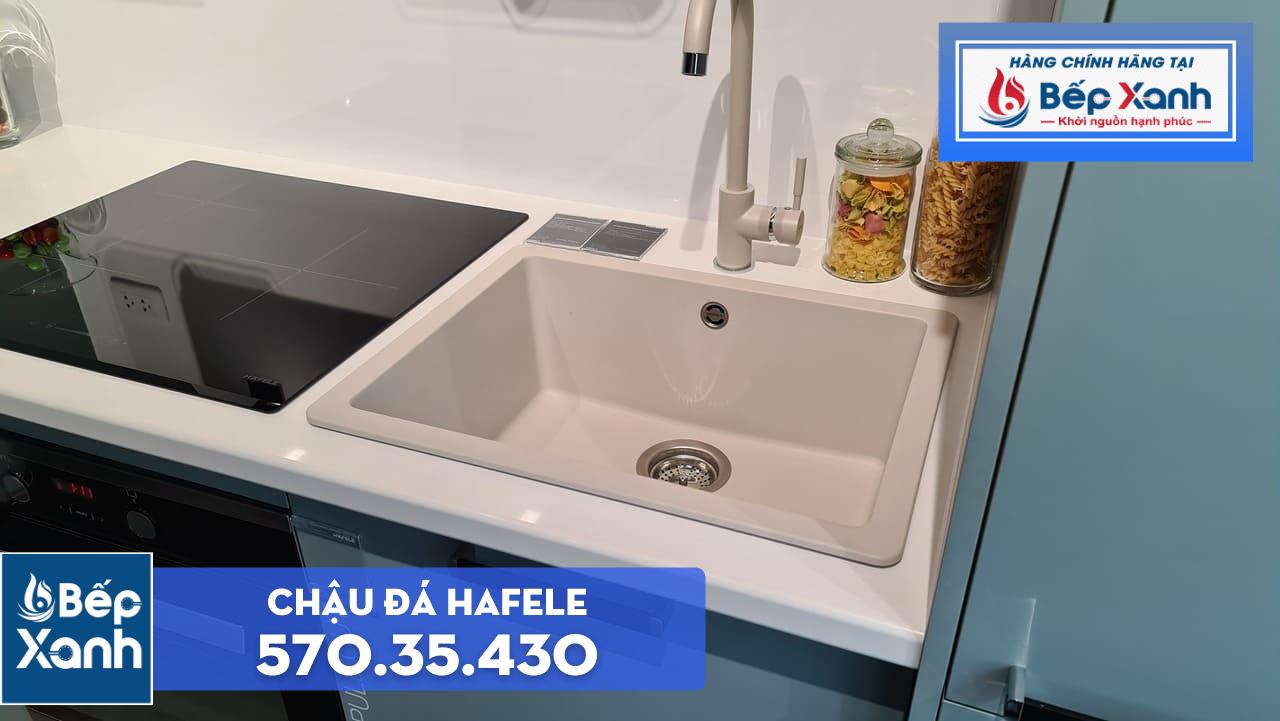 Chậu đá Hafele HS19-GEN1S60 / Màu kem, Mã số: 570.35.430