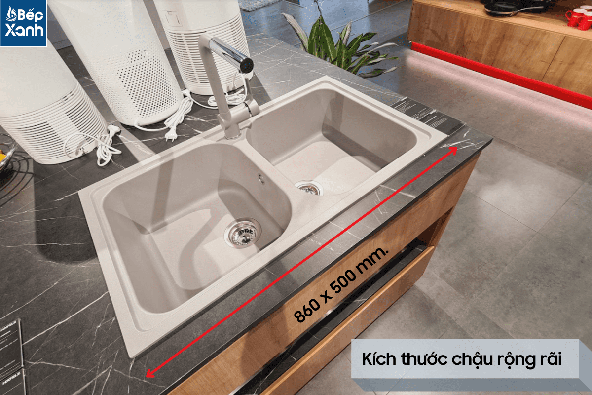 Chậu đá Hafele HS19-GEN2R90 Màu xám, Mã số: 570.35.580