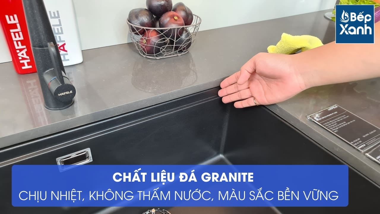 Chậu đá Hafele HS20-GED1S80 / Màu đen, Mã số: 570.30.300