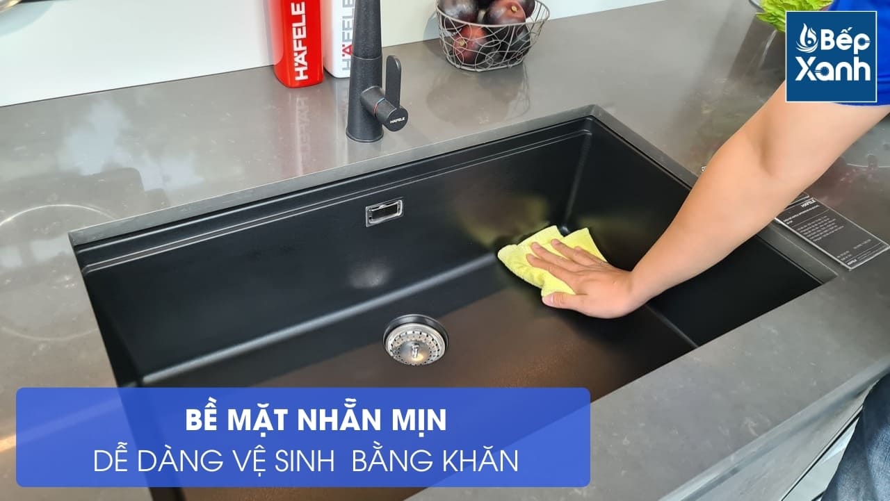 Chậu đá Hafele HS20-GED1S80 / Màu đen, Mã số: 570.30.300