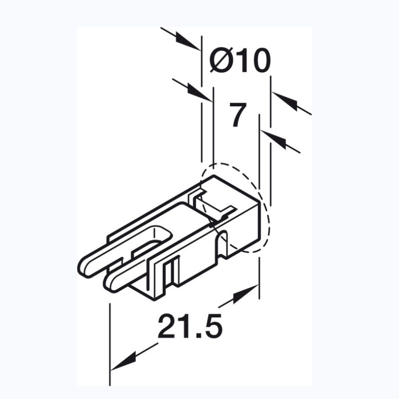 Dây nối cho dải đèn LED Hafele 833.89.196