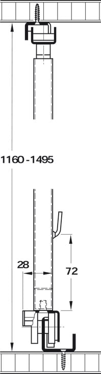 Basket set 228x470x75mm style (2PCS) Hafele 545.60.672