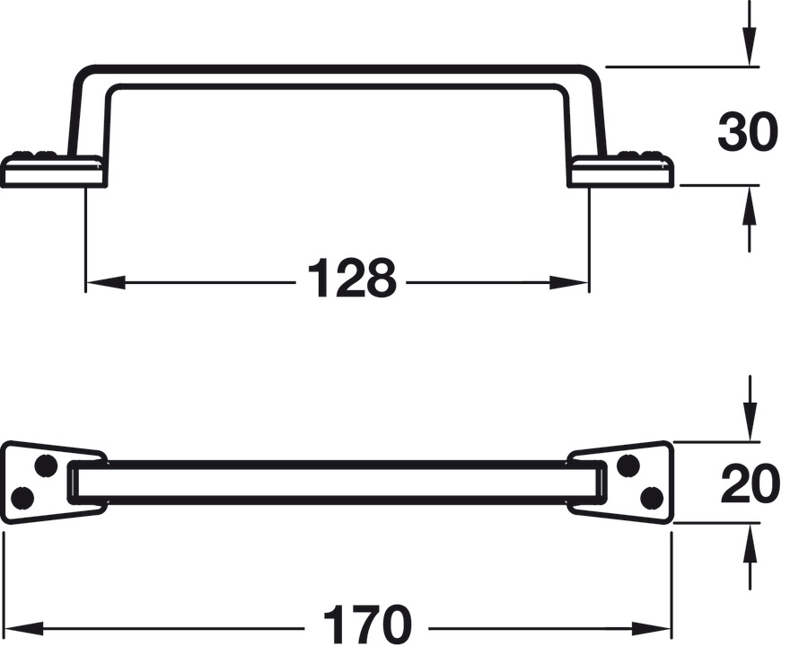 Tay Nắm Tủ Cổ Điển 170mm Hafele 107.03.115