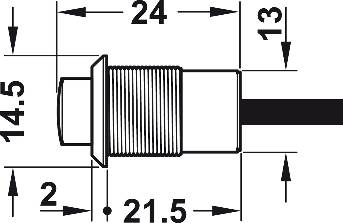 Công Tắc Nhấn Đèn Led Hafele 833.89.044