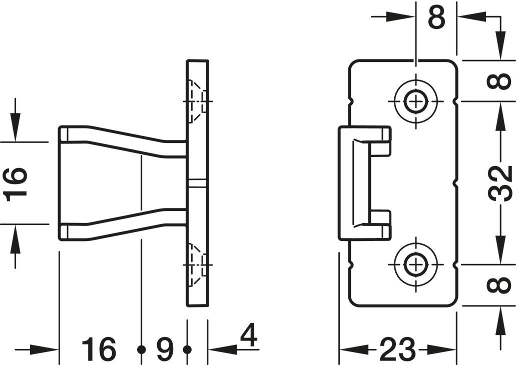 B báº®t vãch =nhá»°a Hafele 262.50.358