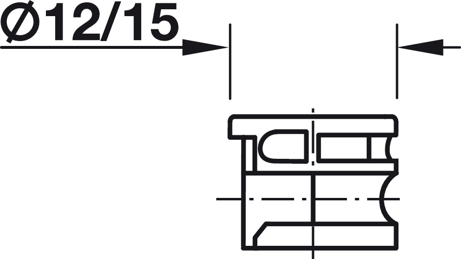 Vỏ Nối Minifix 15 Ván Dày Từ 16 Hafele 262.26.133