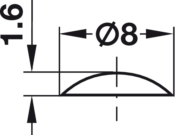 Nút chận cửa=nhựa Hafele 356.21.420