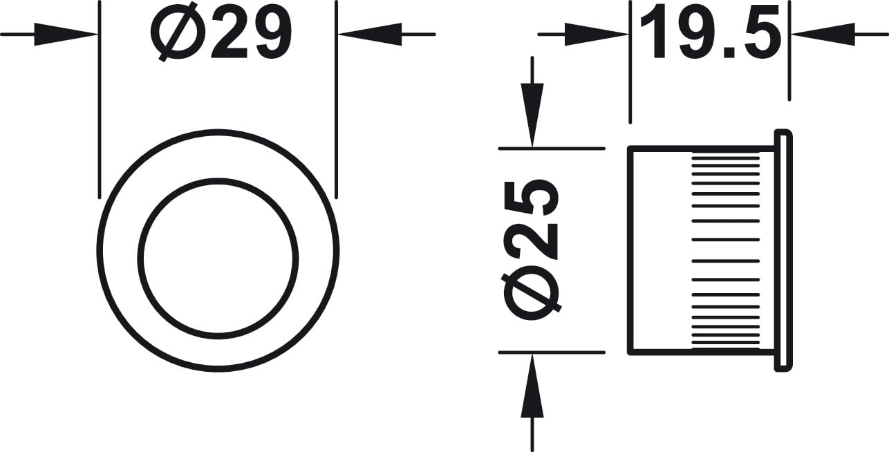 Bộ Thân Khóa Cho Cửa Trượt Hafele 911.26.524