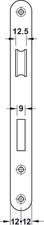 Thân khóa đồng Hafele 911.02.154 cho cửa phòng