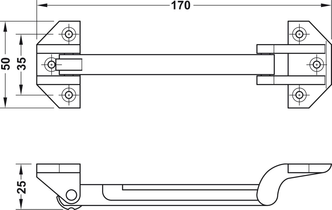 Chốt An Toàn Hafele 911.58.052