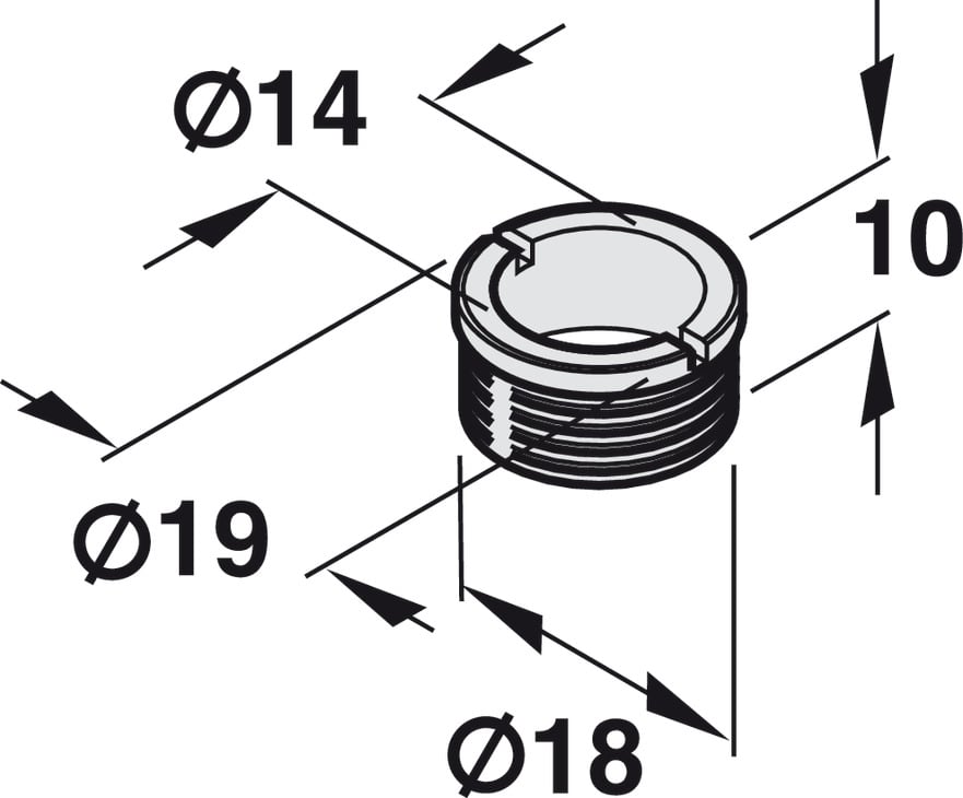 Vòng đệm cho khoá burget Hafele 911.61.065