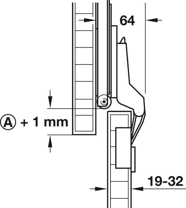 Phụ Kiện Bản Lề Cho Cửa 1 Cánh 19 - 32mm Hafele 408.24.002