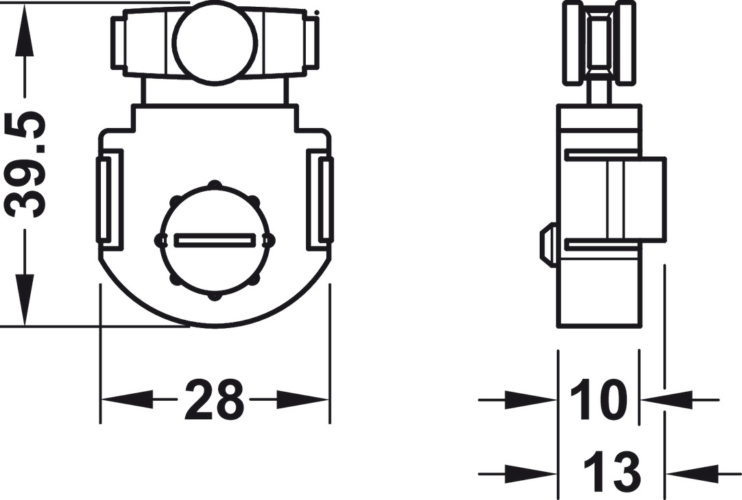 Bánh xe F-Line11 12A (xám) Hafele 404.73.321
