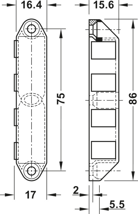 NAM châm giữ cửa 12kg Hafele 246.75.630