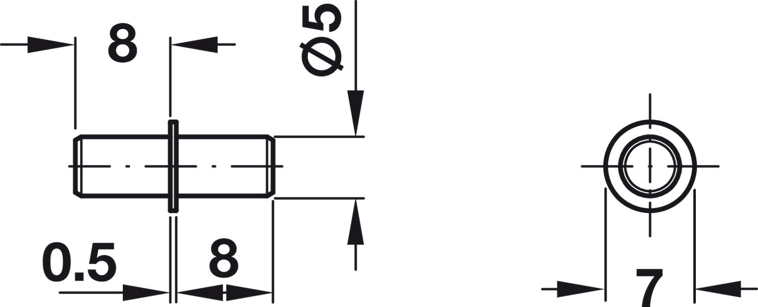 Bas Kệ Loại Lắp Nhấn Hafele 282.43.905