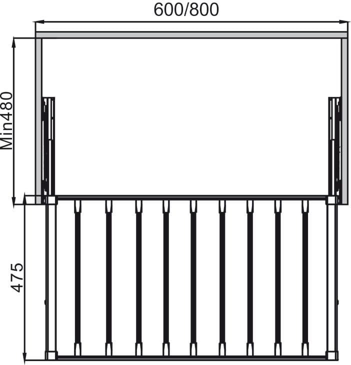 Móc Treo Quần 800mm Hafele 807.95.823