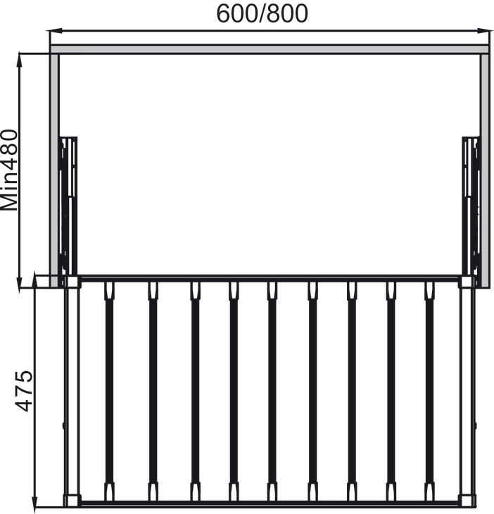 Móc Treo Quần 600mm Hafele 807.95.821
