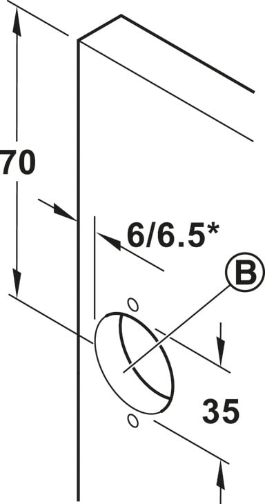 Bộ của lùa pivot DOOR 600mm Hafele 408.07.609