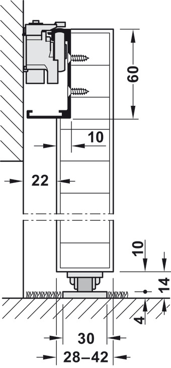Phụ Kiện Cửa Trượt Slido Design 80-M Hafele 940.59.009