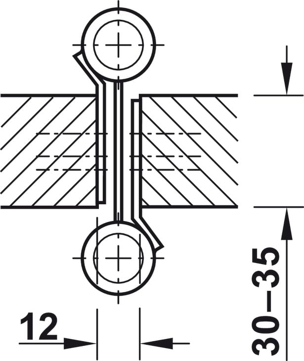 Bản Lề Bật 2 Chiều 5'' Hafele 927.97.060