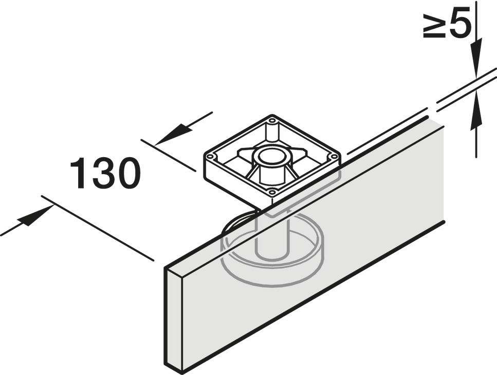 Bộ Phụ Kiện Cửa Concepta Folding 25 Trái Hafele 408.31.002