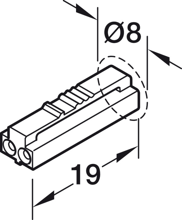 Cảm Biến Chuyển Động Cho Thanh Dẫn Đèn 12V Hafele 833.89.252