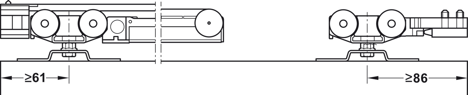 Phụ Kiện Cửa Trượt Slido Classic 120P Hafele 941.02.037