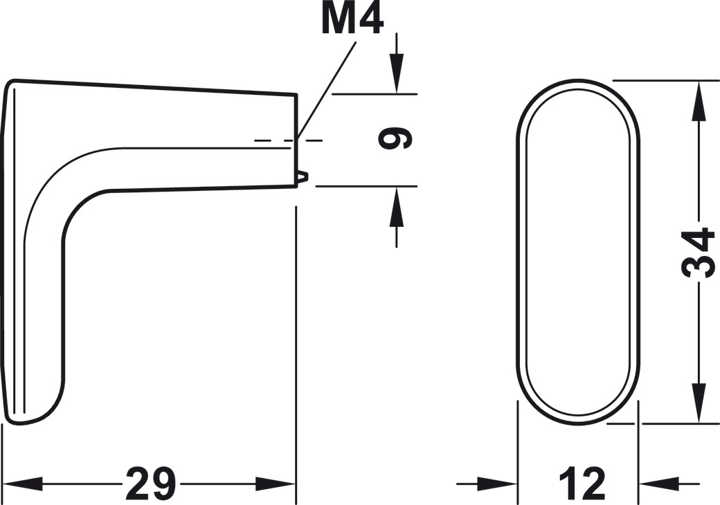 Quả Nắm Tủ H2130 Hafele 106.69.151