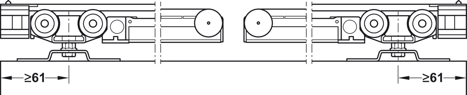 Phụ Kiện Cửa Trượt Slido Classic 120P Hafele 941.02.039