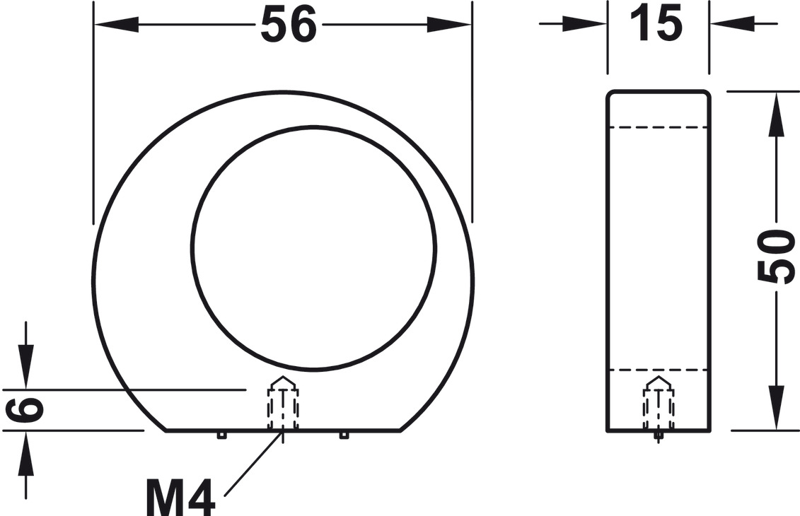 Quả Nắm Tủ H2150 Hafele 106.70.135