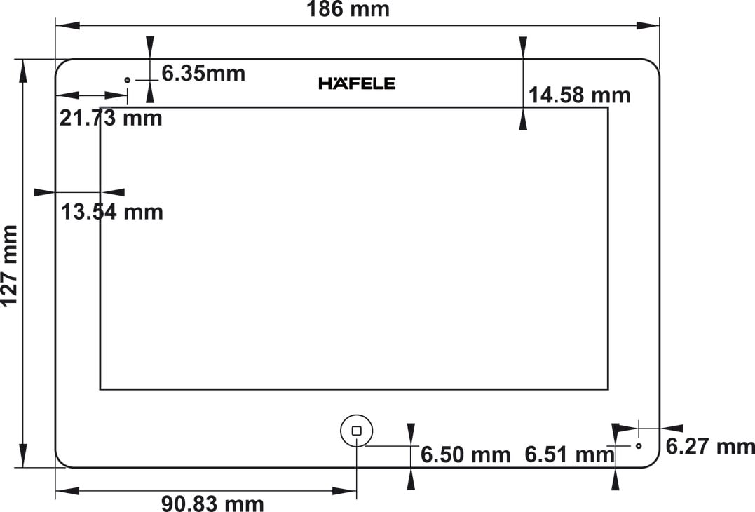 Màn Hình Cửa SVM-770HD Hafele 959.23.097