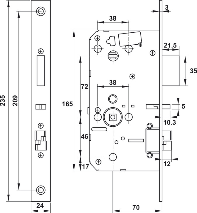 Khóa Điện Tử PP9000 Hafele 912.05.691