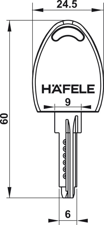 Hệ Chìa Chủ Cho Hệ Khóa DIY Hafele 482.01.114