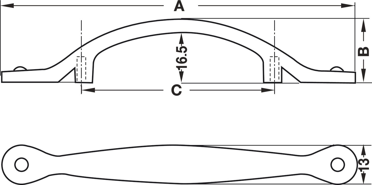 Tay Nắm Cổ Điển 117mm Hafele 122.07.131
