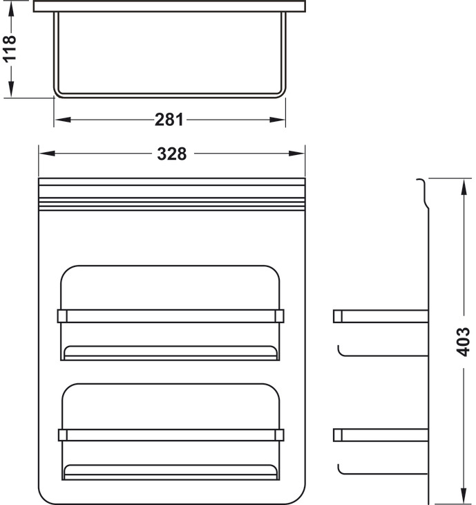 Kệ Đa Năng Có Khung Hafele 523.00.360