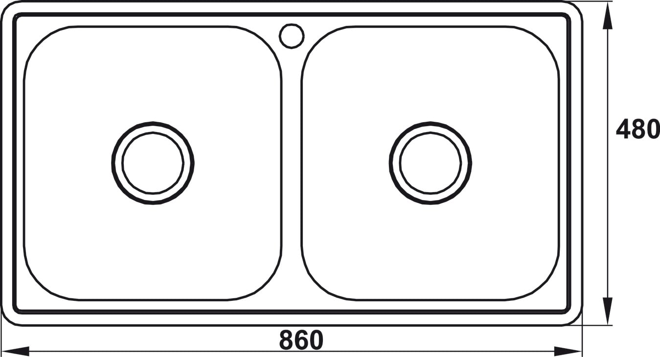 Bộ Xả Cho Chậu 2 Hộc Hafele 567.25.875