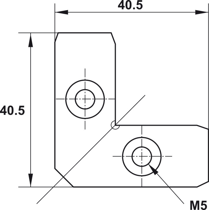 Bas Nối Góc Hafele 260.26.997