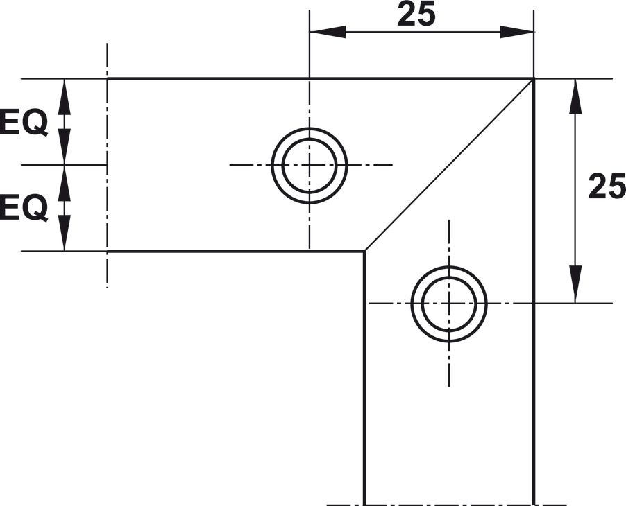 Bas Nối Góc Hafele 260.26.997